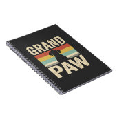 Grote Poot Vintage Hond Retro Notitieboek (Rechterzijde)