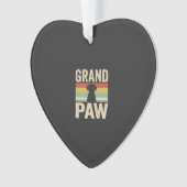 Grote Poot Vintage Hond Retro Ornament (voorkant)