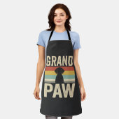 Grote Poot Vintage Hond Retro Schort (Gedragen)