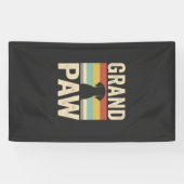 Grote Poot Vintage Hond Retro Spandoek (Horizontaal)