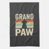 Grote Poot Vintage Hond Retro Theedoek (Verticaal)
