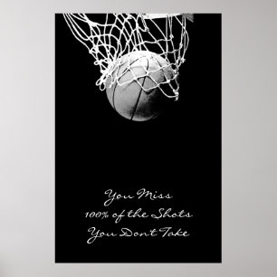 Grote Pop Motivatie Quote Basketball Poster