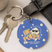 Grote Poppa Popcorn Grappige Vaderdag Sleutelhange Sleutelhanger