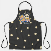 Grote Poppa Popcorn Papa Grappig Vaderdag Schort (Voorkant)