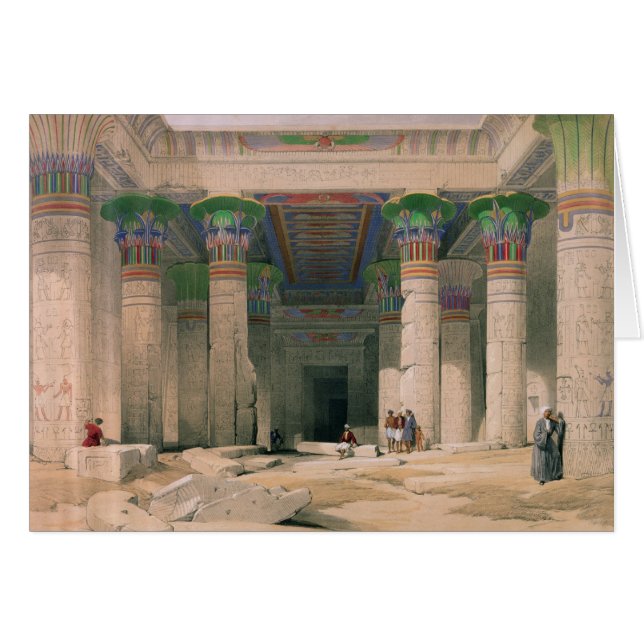 Grote portico van de tempel van Philae, Nubië (Voorkant Horizontaal)