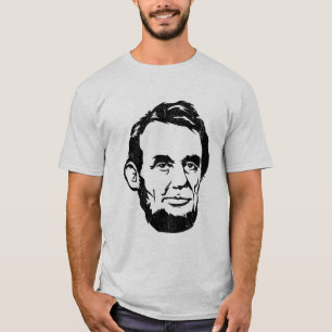 grote portret van abraham lincoln t-shirt