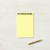 Grote Post-it notities met gestreken papier Post-it® Notes (Op bureau)