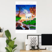 Grote poster fantasie kunst magisch Unicorn (Thuiskantoor)