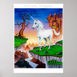 Grote poster fantasie kunst magisch Unicorn