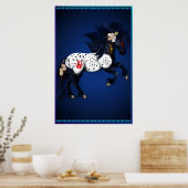 Grote Poster van het Pony Appaloosa-oorlog (Keuken)