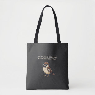 grote praat - grappige vogel tas