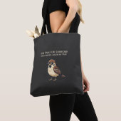 grote praat - grappige vogel tas (Dichtbij)