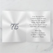 Grote prachtige vrouw, mam, zuster 75e verjaardag  kaart (Binnen)