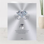 Grote prachtige vrouw, mam, zuster 75e verjaardag  kaart (Achterkant)