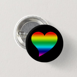 Grote pride lgbetq regenboogkleuren Hartelijk lief Ronde Button 3,2 Cm
