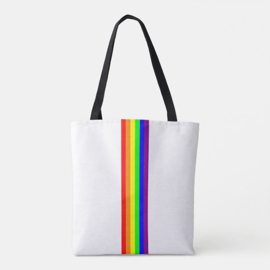 Grote Pride Rainbow Fine Art Tote Bag (Achterkant)