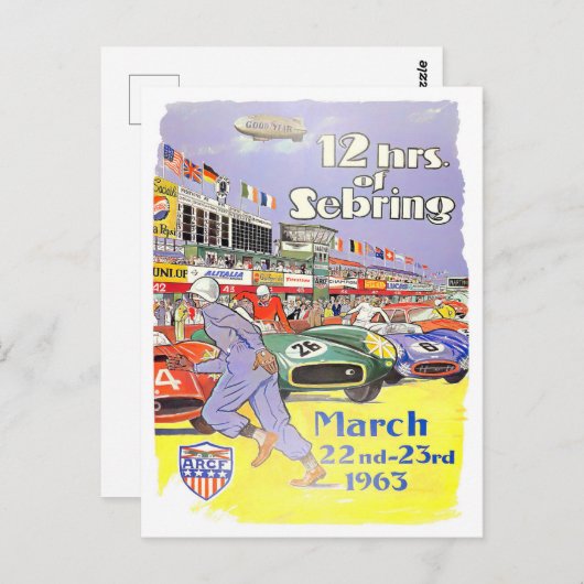 Grote Prijs 12 uur bij 1963 Briefkaart (Voorkant / Achterkant)
