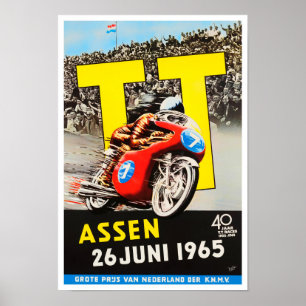 Grote Prijs Assen TT voor motorrijwielen 1965 Poster