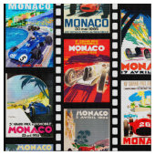 Grote Prijs Monaco Race  patroon auto Formule Stof (Close Up)