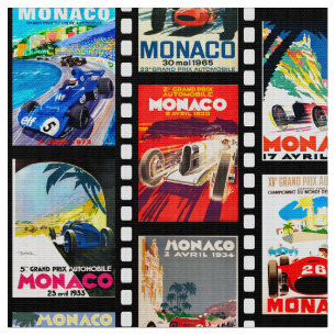 Grote Prijs Monaco Race patroon auto Formule Stof