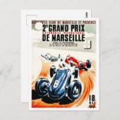 Grote Prijs  race van Marseille 1947 Briefkaart (Voorkant / Achterkant)