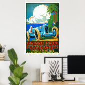 Grote Prijs raceauto's van de  Franse generatie ui Poster (Thuiskantoor)