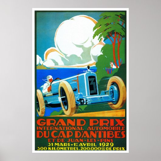 Grote Prijs raceauto's van de  Franse generatie ui Poster (Voorkant)