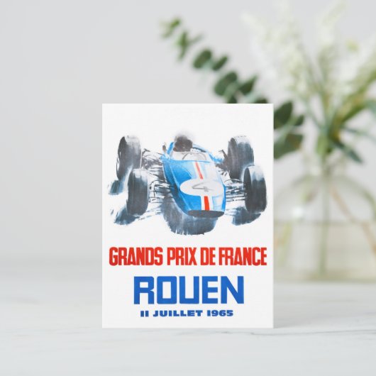 Grote Prijs Rouen 1965 Briefkaart (Staand voorkant)