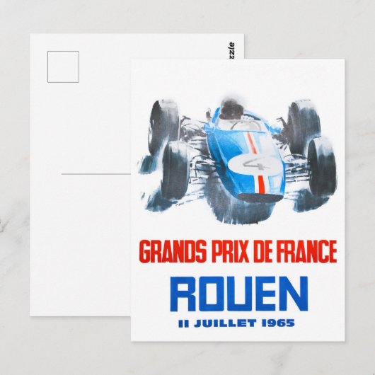 Grote Prijs Rouen 1965 Briefkaart (Voorkant / Achterkant)