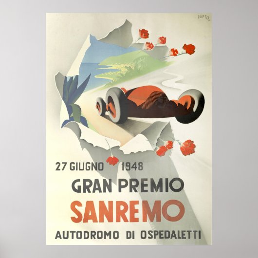Grote Prijs San Remo Poster (Voorkant)