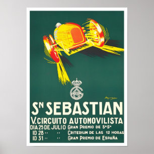 Grote Prijs van San Sebastian  race 1927 Poster