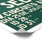 Grote Prijs van San Sebastian  race 1927 Poster (Hoek)