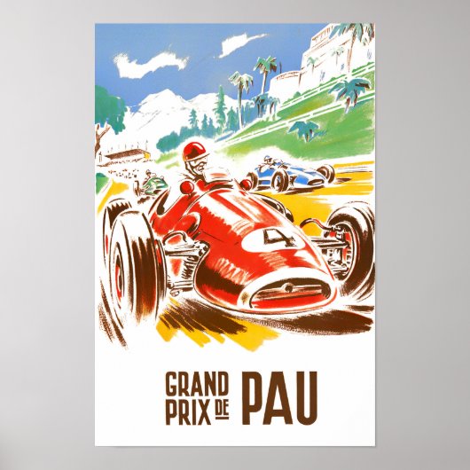 Grote Prijs van Vintage Pau Poster (Voorkant)