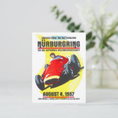 Grote Prijs wedstrijden in Nurburgring 1957 Briefkaart (Staand voorkant)