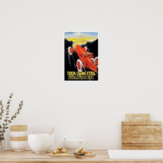 Grote Prijs wedstrijden voor de wereldkampioensch Poster (Keuken)