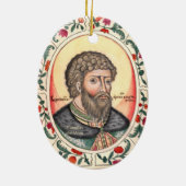 Grote Prinsen van Kiev Keramische Kerst Ornament (Achterkant)