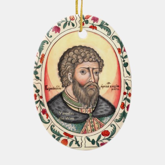 Grote Prinsen van Kiev Keramische Kerst Ornament (Achterkant)