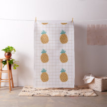 Grote Print Ananas Bekledingsstof