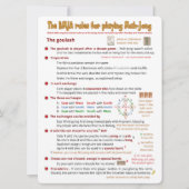 Grote Print BMJA regels kaart – De goulash (Voorkant)