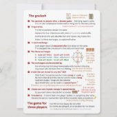 Grote Print BMJA regels kaart – Het spel spelen (2 (Achterkant)