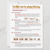 Grote Print BMJA regels kaart – Het spel spelen (2 (Voorkant)