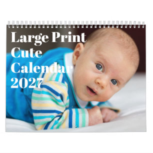 Grote Print Cute Kalender 2027