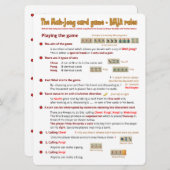 Grote Print Kaart Spelregels – Het spel spelen (1) (Voorkant / Achterkant)