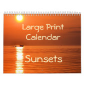 Grote Print Kalender - Zonsondergangen (Hoes)