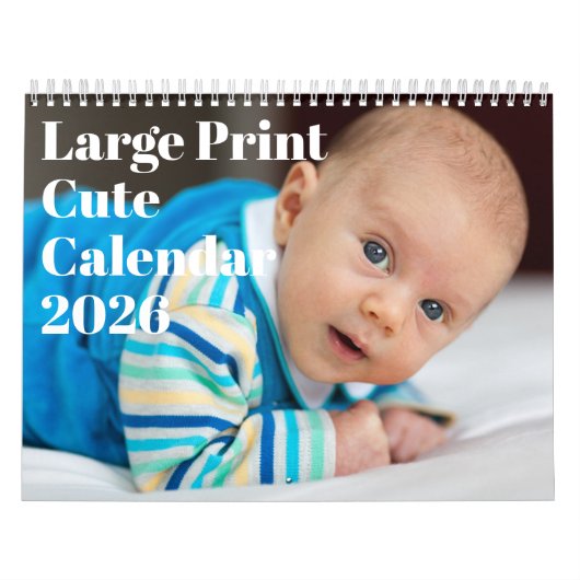 Grote Print Lieve Kalender 2026 (Hoes)