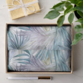 Grote Print Pastel Palm Leaf patroon Tissuepapier (Geschenk)