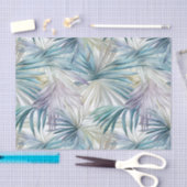 Grote Print Pastel Palm Leaf patroon Tissuepapier (Craft)