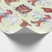 Grote Print Wrapping Papier Cowboy en paard (Hoek)