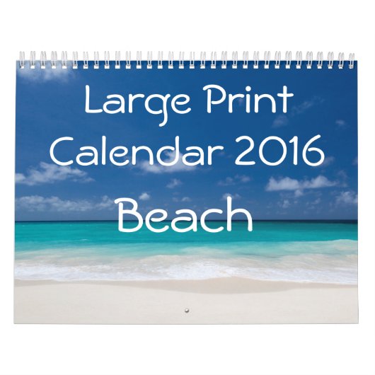 Grote Printkalender 2016 - Strand Kalender (Hoes)