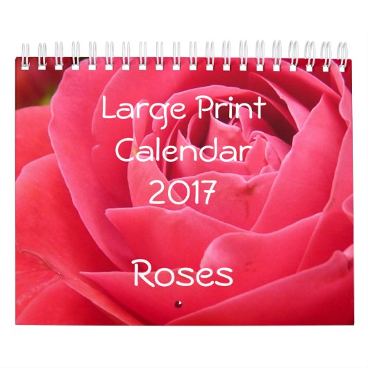Grote Printkalender 2017 Rozen Klein Kalender (Hoes)